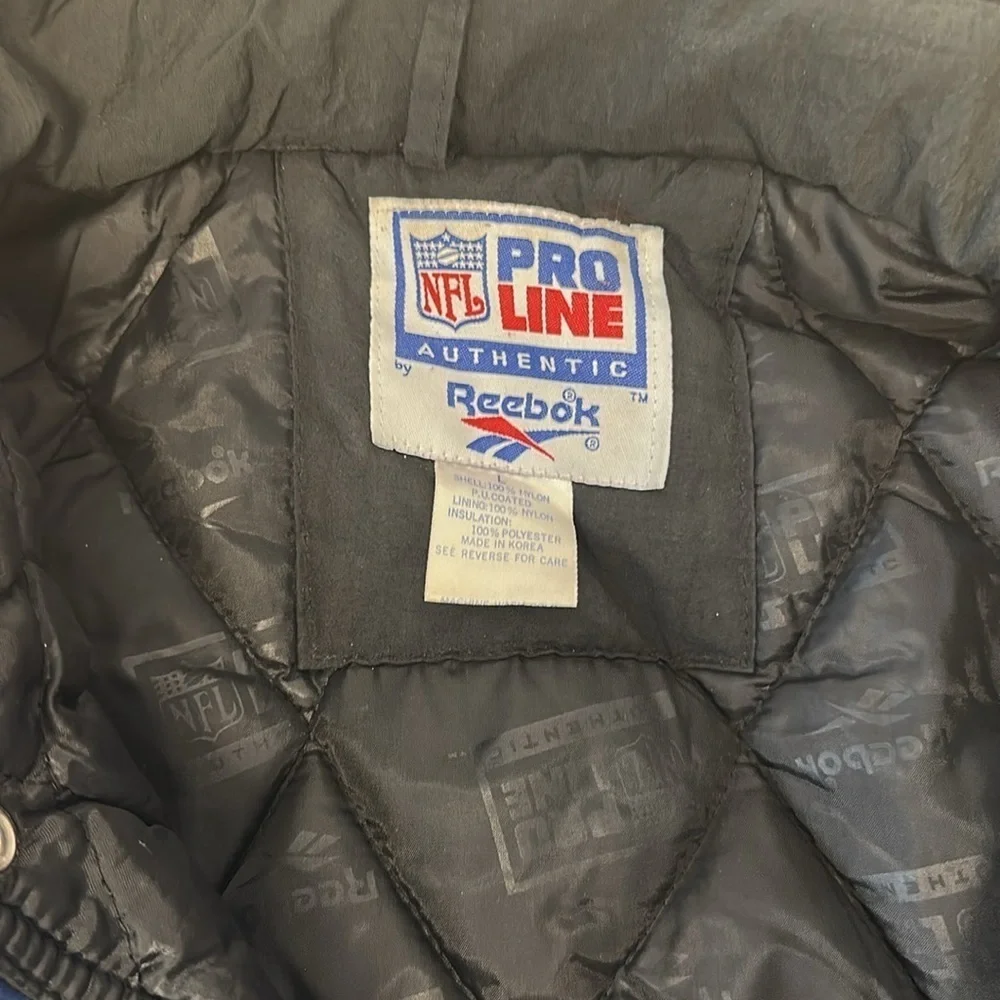 Vintage 90s Authentic Pro Line Dallas Cowboys Puffy Winter Jacket Coat large y2k